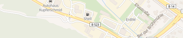 Karte Shell Tankstelle Tuttlingen