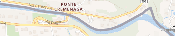 Karte Via Cantonale Ponte Cremenaga