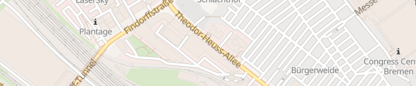Karte Theodor-Heuss-Allee Bremen