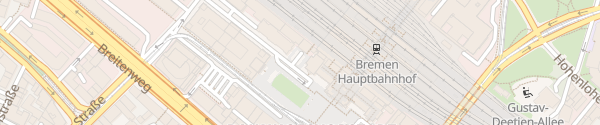 Karte Hauptbahnhof Bremen
