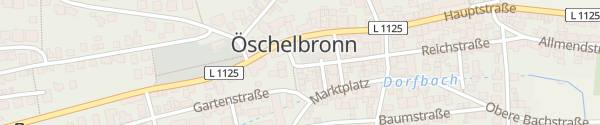 Karte Pfarrstraße Niefern-Öschelbronn