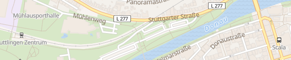 Karte Donauspitzparkplatz Tuttlingen