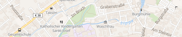 Karte Schulzentrum Bad Lippspringe