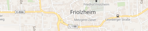 Karte E-Bike Station Rathaus Friolzheim