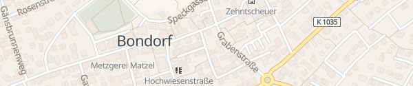 Karte Hindenburgstraße Bondorf