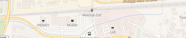 Karte Bahnhof Maintal-Ost Maintal