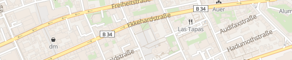 Karte Tiefgarage Herz-Jesu-Platz Singen (Hohentwiel)