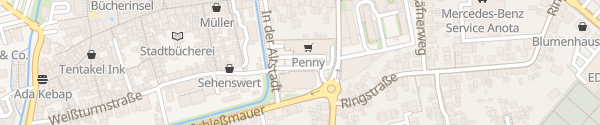 Karte Römerhalle / Penny Dieburg