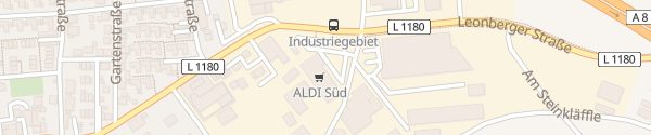 Karte ALDI Süd Friolzheim