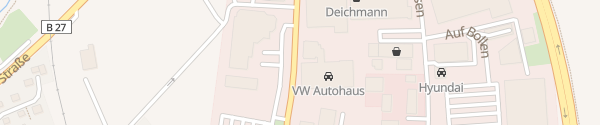 Karte VW Autohaus bhg Balingen