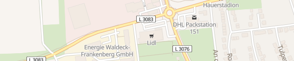 Karte Lidl Medebacher Landstraße Korbach