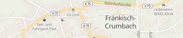 Karte Erbacher Straße Fränkisch-Crumbach