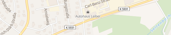 Karte Autohaus Leiber Emmingen-Liptingen