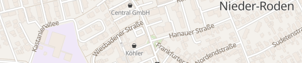 Karte Frankfurter Straße Rodgau
