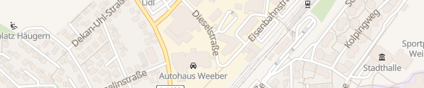 Karte Volkswagen Autohaus Weeber Weil der Stadt