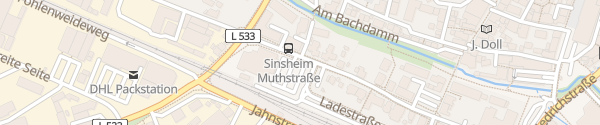 Karte REWE Muthstraße Sinsheim