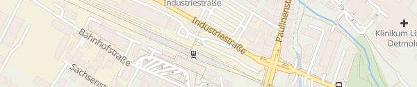 Karte Park&Ride Parkplatz Industriestraße Detmold