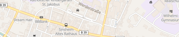Karte Parkhaus Grabengasse Sinsheim
