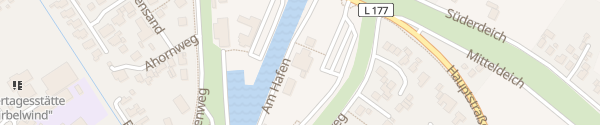 Karte Hafen Friedrichskoog