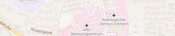 Karte GRN-Klinik Sinsheim