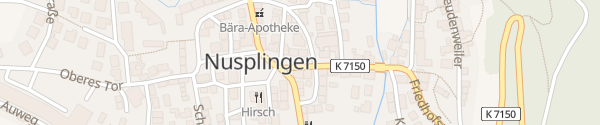 Karte Vorstadtstraße Nusplingen