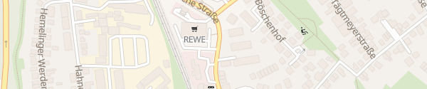 Karte REWE Hannoversche Straße Bremen