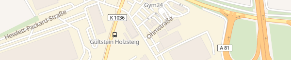 Karte Shell Tankstelle Ohmstraße Herrenberg