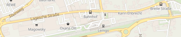 Karte Bahnhof Lemgo