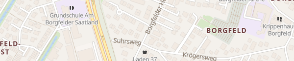 Karte Borgfelder Heerstraße Bremen