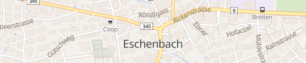 Karte Rütistrasse Eschenbach