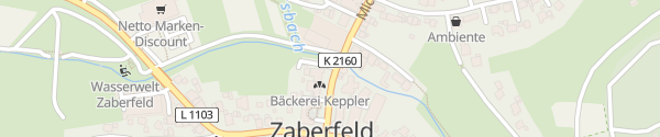 Karte Bäckerei Peter Zöller Zaberfeld