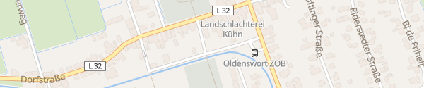 Karte Dorfstraße Oldenswort