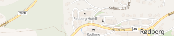 Karte Rødberg Hotell Rødberg