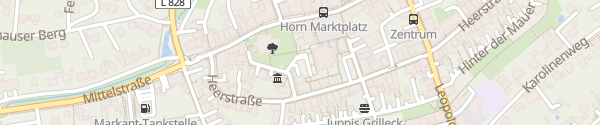 Karte Parkplatz Sparkasse Horn-Bad Meinberg