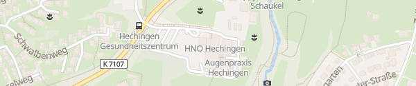 Karte Gesundheitszentrum Fürstengarten Hechingen