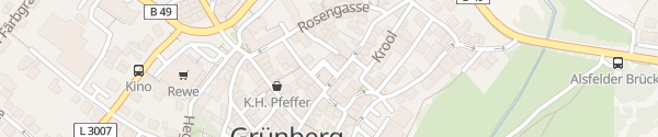 Karte Parkdeck Innenstadt Grünberg