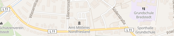 Karte P&C Amt mittleres Nordfriesland Bredstedt