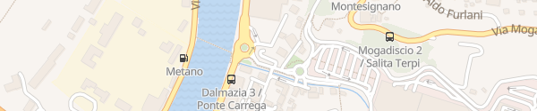 Karte Via Ponte Carrega Genua