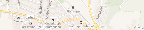 Karte Bahnhof Pfäffingen Ammerbuch