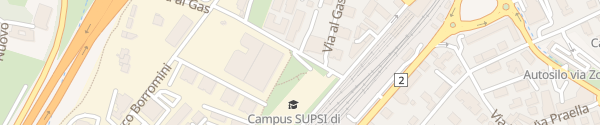 Karte Campus SUPSI Mendrisio