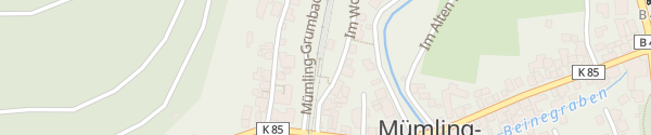 Karte Bahnhof Mümling-Grumbach Höchst im Odenwald