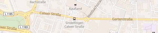 Karte Kaufland Calwer Straße Sindelfingen