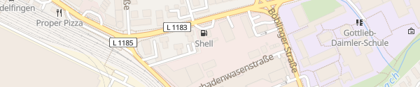 Karte Shell Tankstelle Sindelfingen