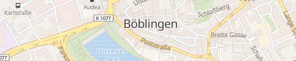 Karte Altes Rathaus Böblingen