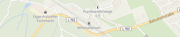 Karte Bahnhof Willebadessen