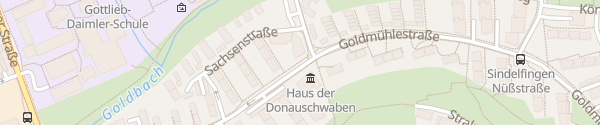 Karte Goldmühlestraße Sindelfingen