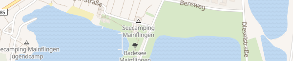 Karte Seecamping Mainflingen Mainhausen