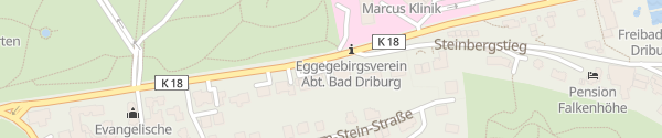 Karte Brunnenstraße Bad Driburg