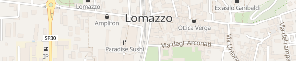 Karte Via Cavour Lomazzo