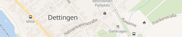 Karte Hahnenkammstraße Dettingen